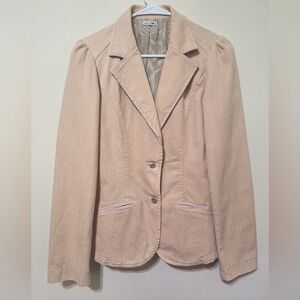 BYBLOS BLU pink denim blazer jacket size 12